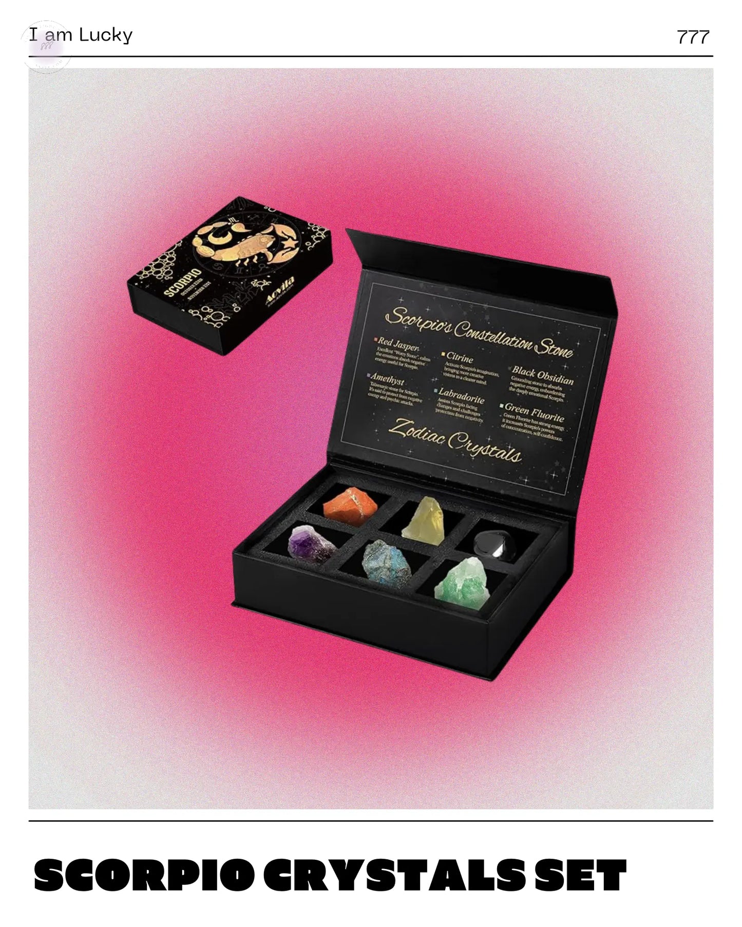 Scorpio Crystals Gift Set