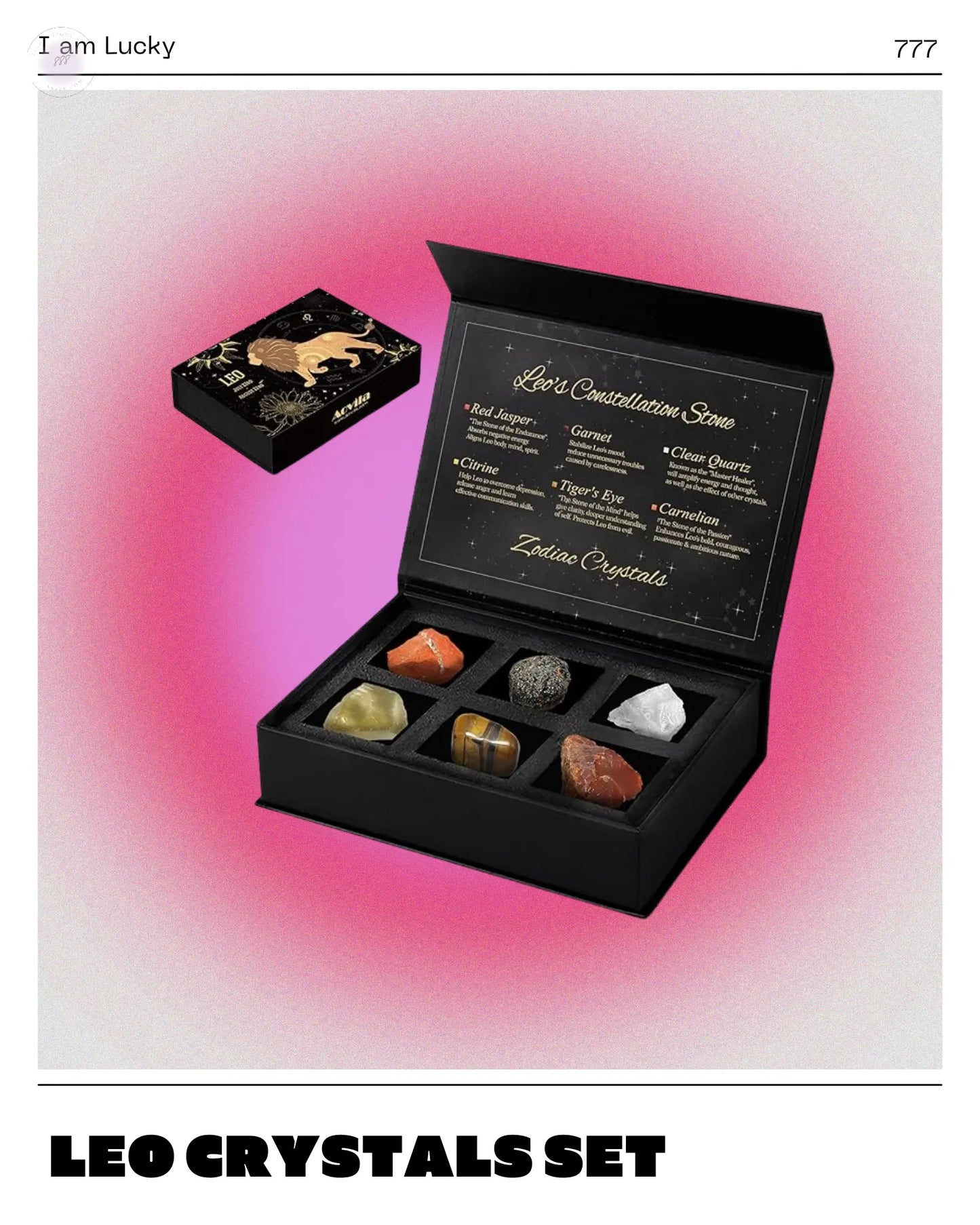 Leo Crystals Gift Set