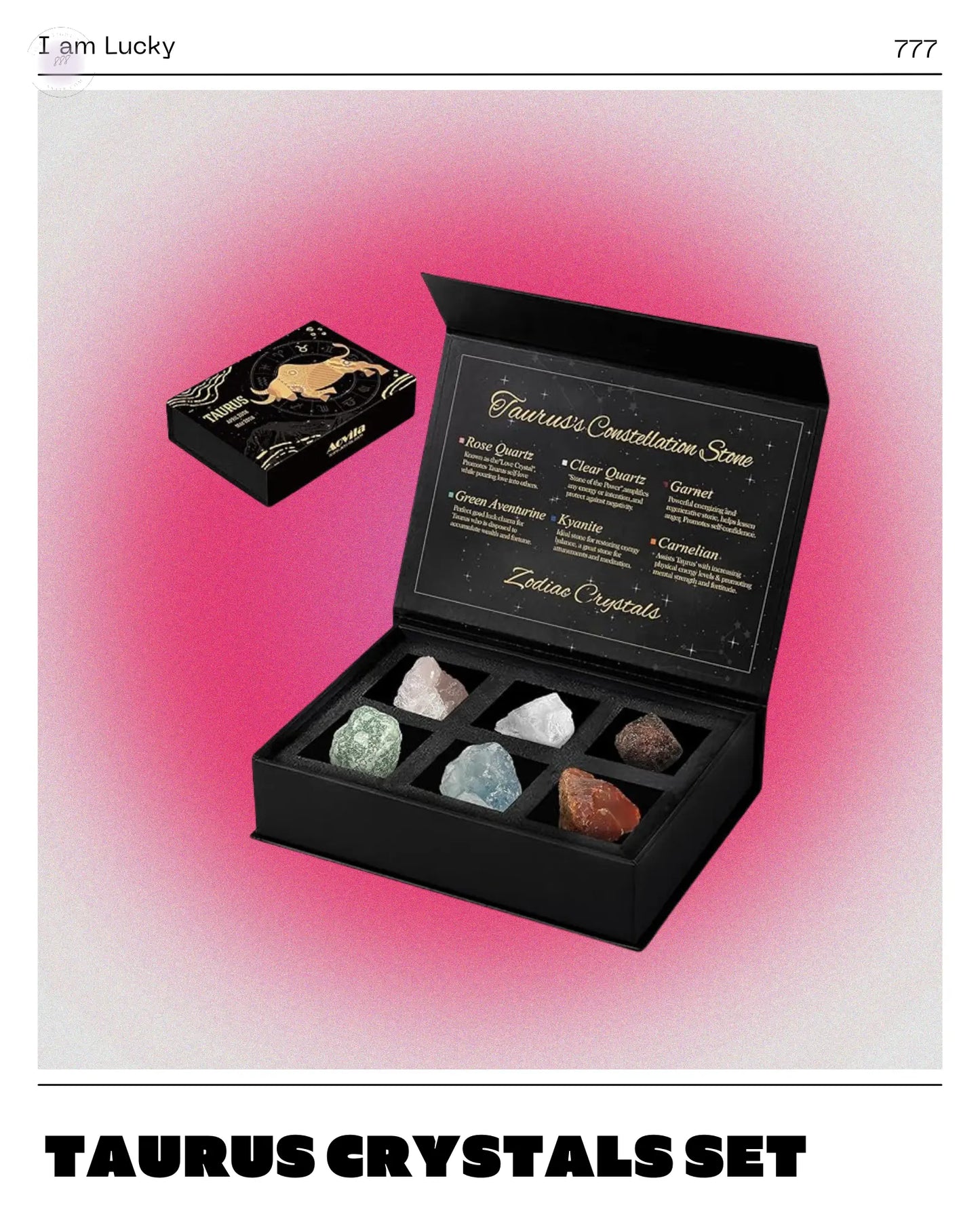 Taurus Crystals Gift Set