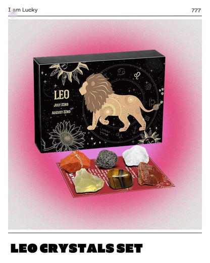 Leo Crystals Gift Set