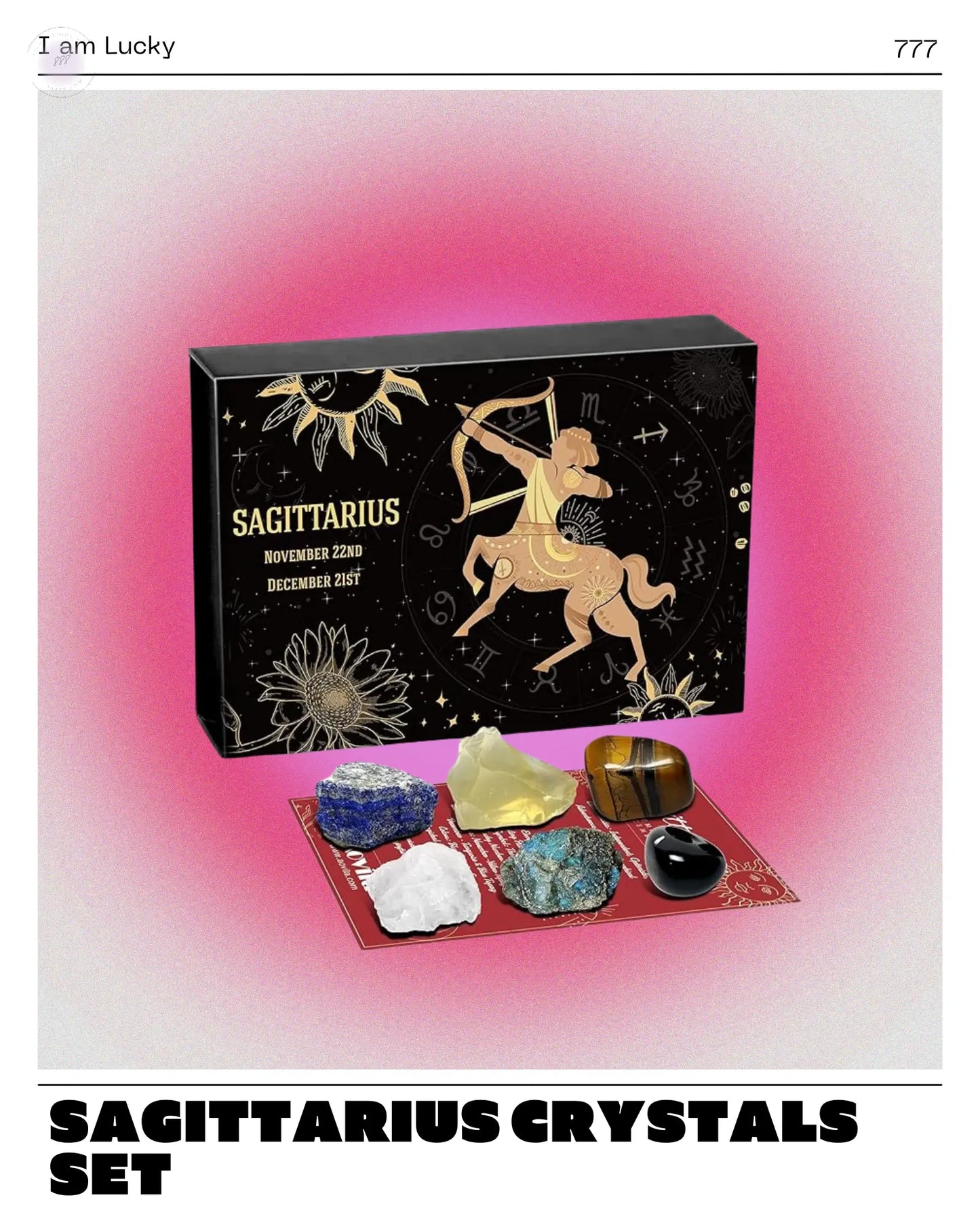 Sagittarius Crystals Gift Set