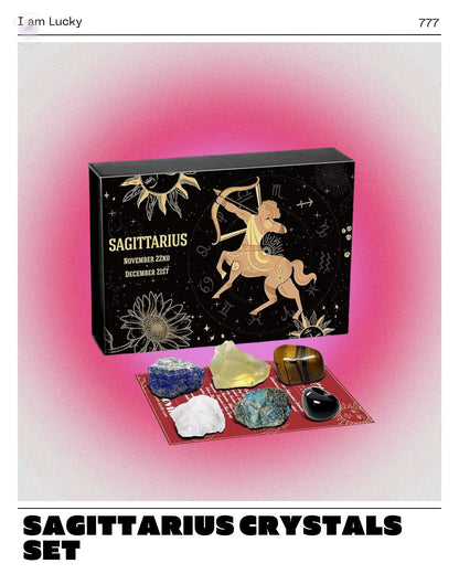 Sagittarius Crystals Gift Set