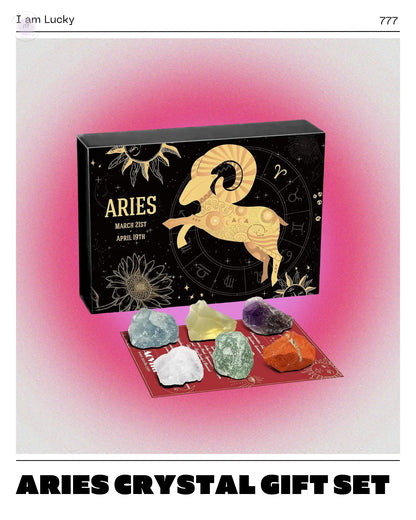 Aries Crystals Gift Set