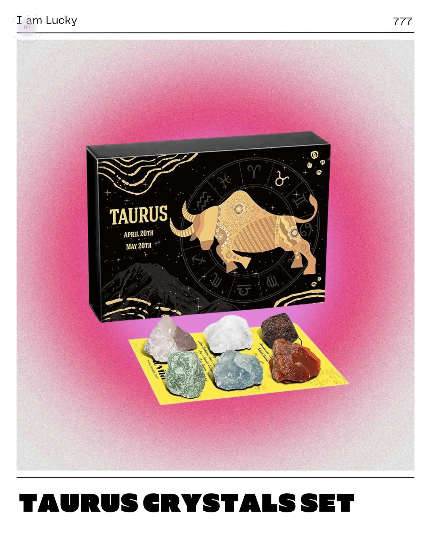 Taurus Crystals Gift Set