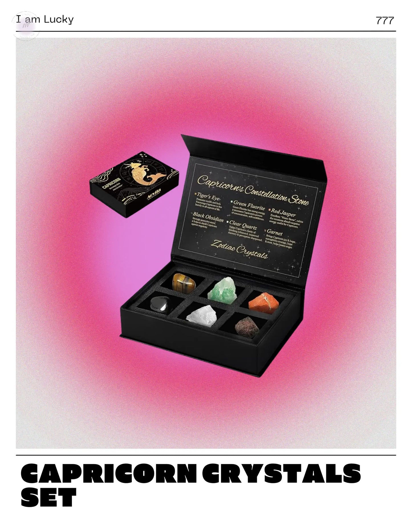 Capricorn Crystals Gift Set