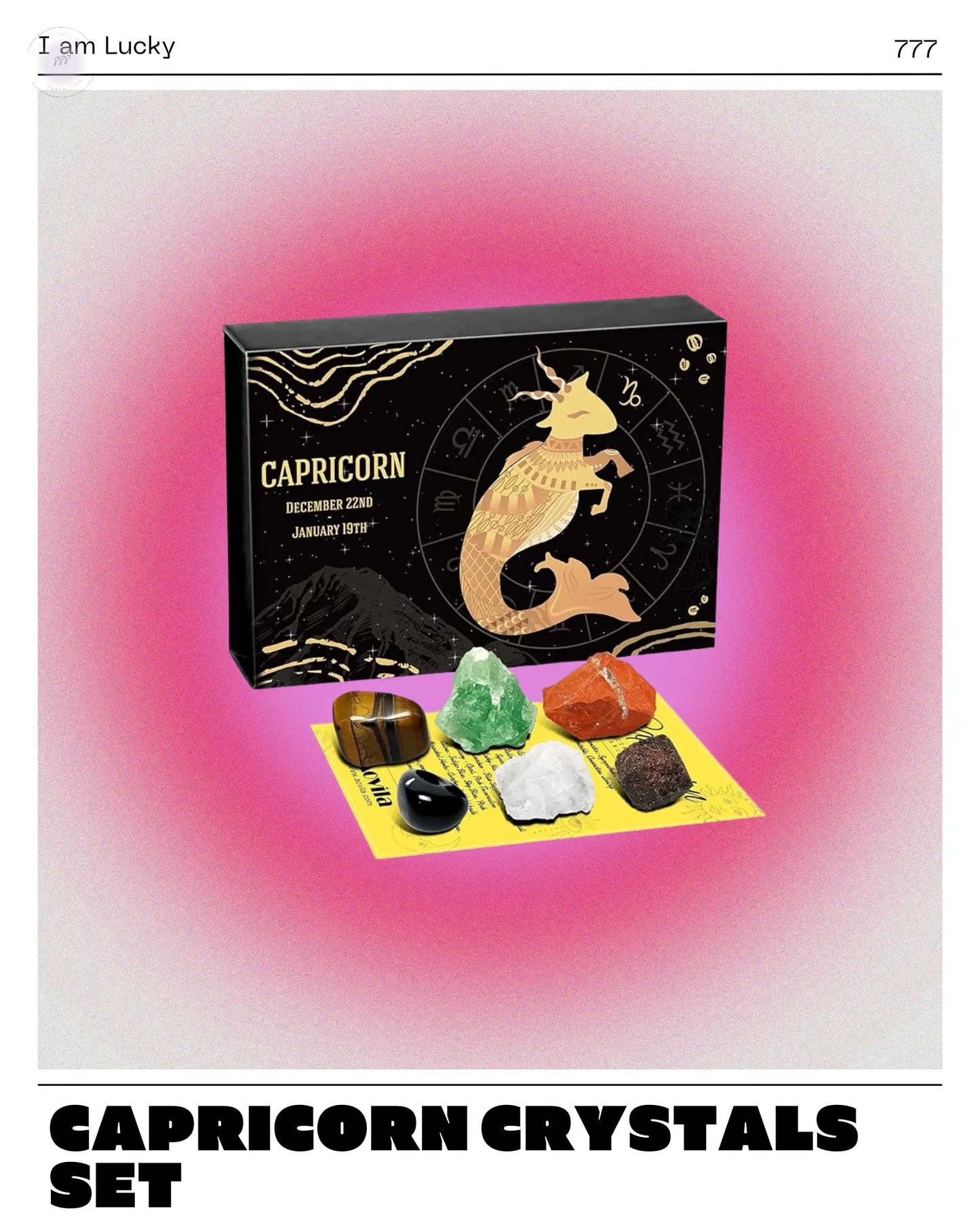 Capricorn Crystals Gift Set