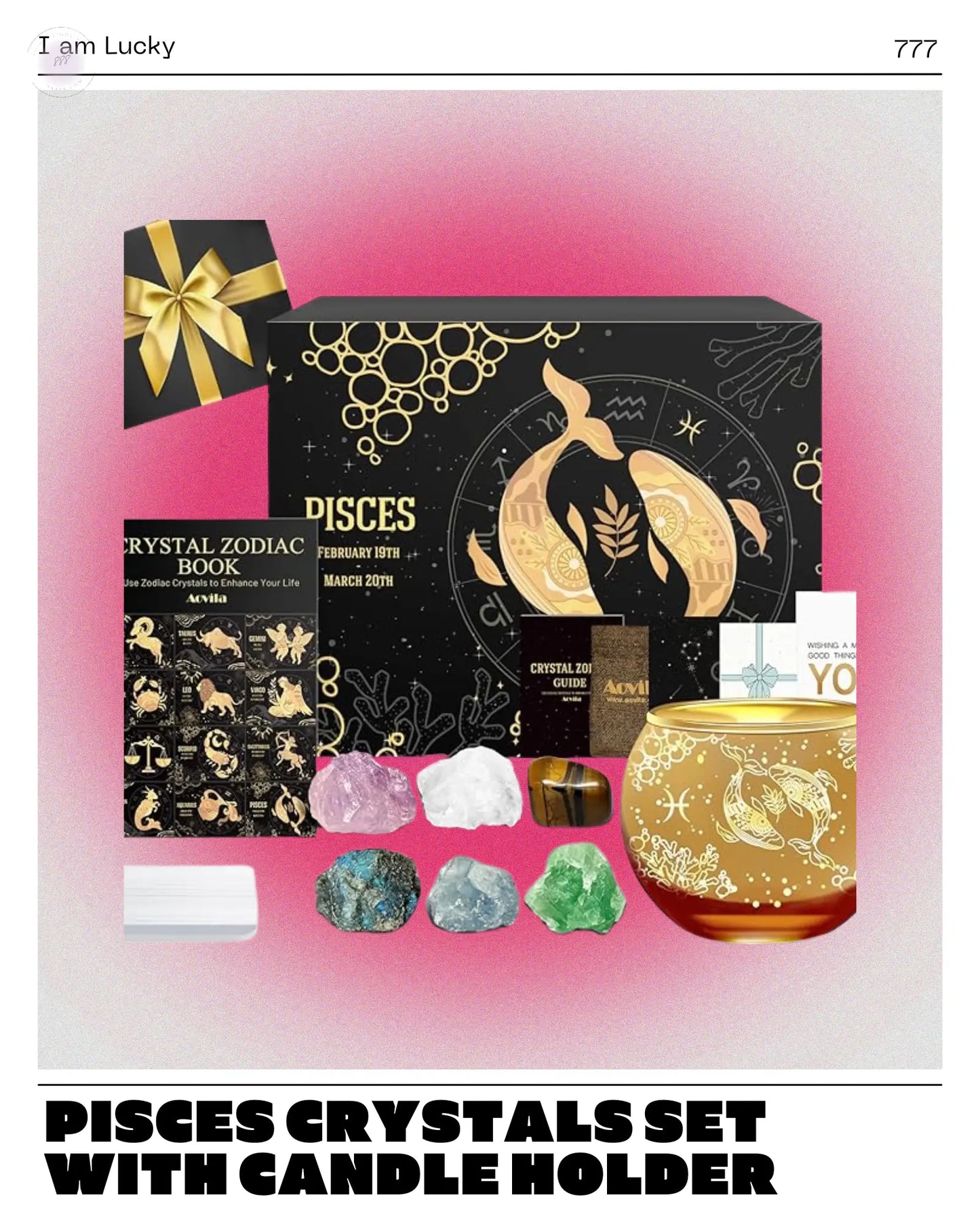 Pisces Crystals Gift Set