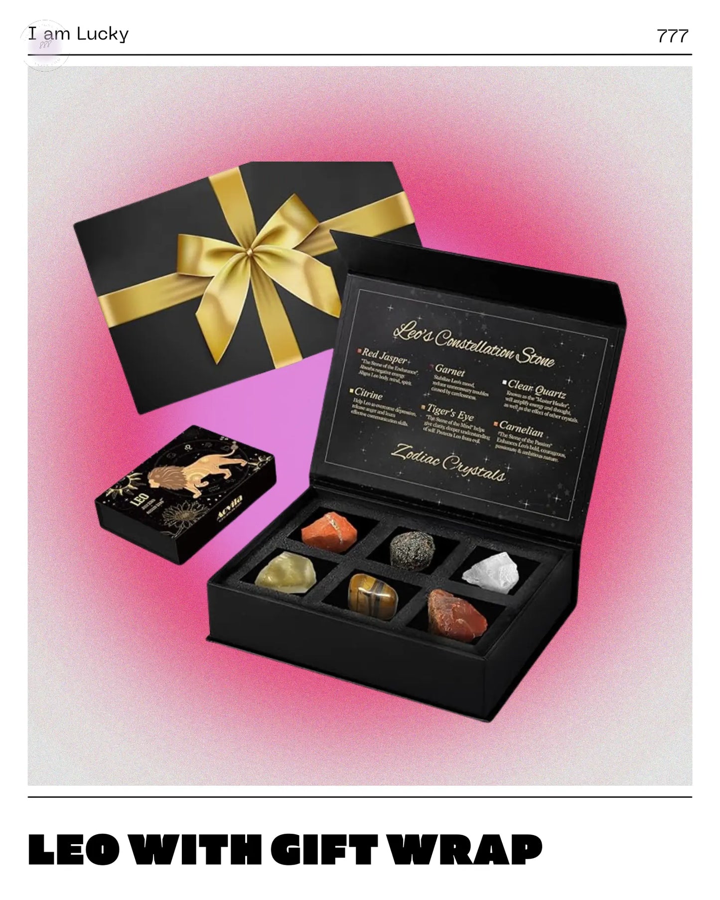 Leo Crystals Gift Set