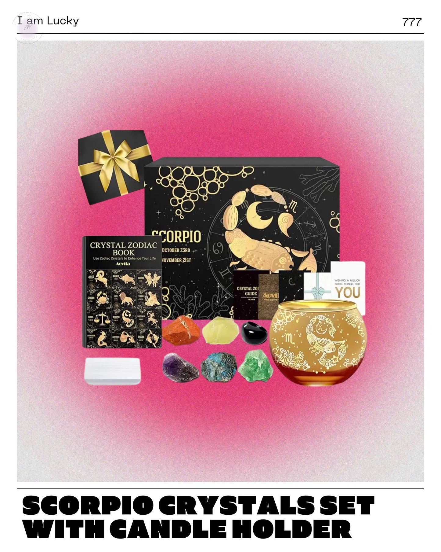 Scorpio Crystals Gift Set